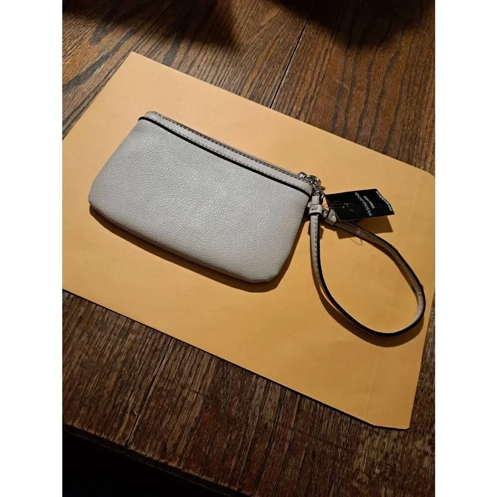New Wilson Leather W-CASH-WRAP Tan Wristlet Zipper Pouch Bag 67494013 NWT